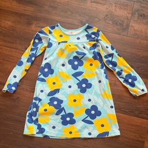 Hanna Anderson Floral Kids Swim Dress - Blue and Yellow